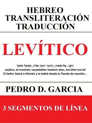 cover image of Levítico--Hebreo Transliteración Traducción